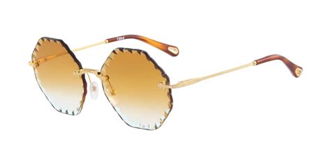 chloe rosie sunglasses green|CHLOE Rosie Bevelled Round Sunglasses CE143S Green.